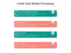 Credit card mobile processing ppt presentation pictures graphics download cpb