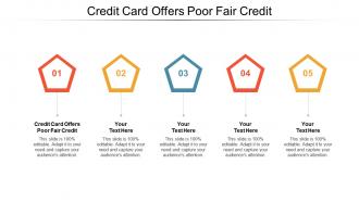 Credit card offers poor fair credit ppt powerpoint presentation infographics inspiration cpb