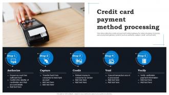 Credit Card Payment Method Processing