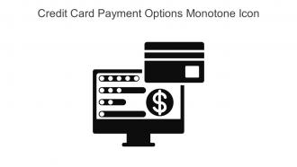 Credit Card Payment Options Monotone Icon In Powerpoint Pptx Png And Editable Eps Format