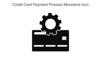 Credit Card Payment Process Monotone Icon In Powerpoint Pptx Png And Editable Eps Format