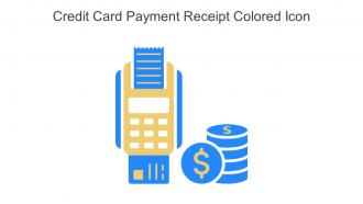 Credit Card Payment Receipt Colored Icon In Powerpoint Pptx Png And Editable Eps Format