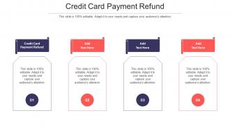 Credit Card Payment Refund Ppt Powerpoint Presentation Infographics Designs Cpb