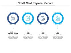 Credit card payment service ppt powerpoint presentation outline themes cpb