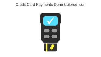 Credit Card Payments Done Colored Icon In Powerpoint Pptx Png And Editable Eps Format