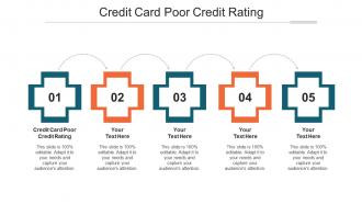 Credit Card Poor Credit Rating Ppt Powerpoint Presentation Portfolio Gridlines Cpb