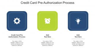 Credit Card Pre Authorization Process In Powerpoint And Google Slides Cpb