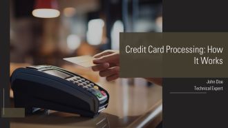 Credit Card Processing How It Works PPT PowerPoint AT