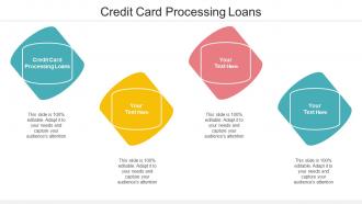 Credit Card Processing Loans Ppt Powerpoint Presentation Inspiration Layouts Cpb