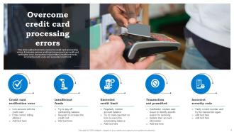 Credit Card Processing Powerpoint Ppt Template Bundles Editable Adaptable