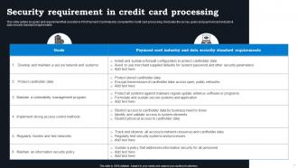 Credit Card Processing Powerpoint Ppt Template Bundles Customizable Adaptable