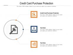 Credit card purchase protection ppt powerpoint presentation pictures graphics cpb