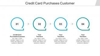 Credit card purchases customer ppt powerpoint presentation outline backgrounds cpb