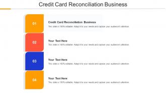 Credit Card Reconciliation Business Ppt Powerpoint Presentation Icon Example Cpb