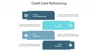Credit card refinancing ppt powerpoint presentation icon background cpb