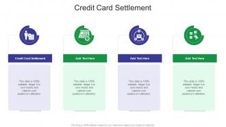 Credit Card Settlement In Powerpoint And Google Slides Cpb