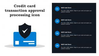 Credit Card Transaction Approval Processing Icon