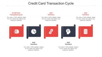 Credit Card Transaction Cycle Ppt Powerpoint Presentation Visual Aids Backgrounds Cpb