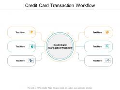Credit card transaction workflow ppt powerpoint presentation gallery cpb