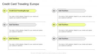 Credit Card Traveling Europe In Powerpoint And Google Slides Cpb