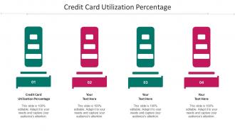 Credit Card Utilization Percentage Ppt Powerpoint Presentation Layouts Cpb