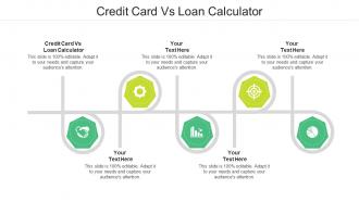 Credit card vs loan calculator ppt powerpoint presentation model information cpb