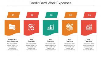 Credit Card Work Expenses Ppt Powerpoint Presentation Model Influencers Cpb