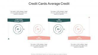 Credit Cards Average Credit In Powerpoint And Google Slides Cpb