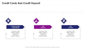 Credit Cards Bad Credit Deposit In Powerpoint And Google Slides Cpb