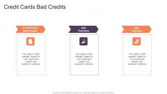 Credit Cards Bad Credits In Powerpoint And Google Slides Cpb