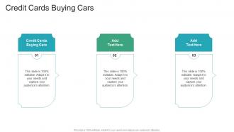 Credit Cards Buying Cars In Powerpoint And Google Slides Cpb