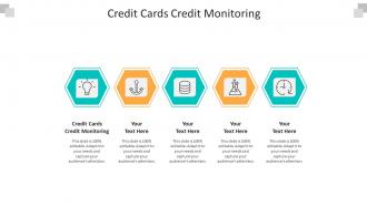 Credit cards credit monitoring ppt powerpoint presentation summary deck cpb