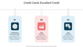 Credit Cards Excellent Credit In Powerpoint And Google Slides Cpb
