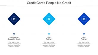 Credit Cards People No Credit Ppt Powerpoint Presentation File Graphics Cpb