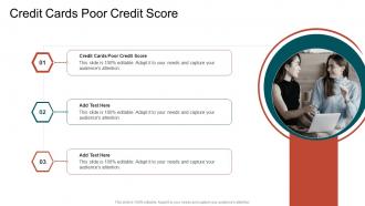 Credit Cards Poor Credit Score In Powerpoint And Google Slides Cpb