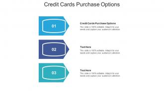 Credit cards purchase options ppt powerpoint presentation file mockup cpb