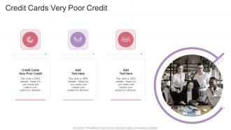 Credit Cards Very Poor Credit In Powerpoint And Google Slides Cpb