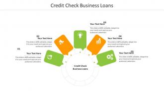 Credit check business loans ppt powerpoint presentation outline icon cpb