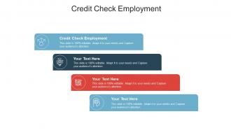 Credit check employment ppt powerpoint presentation styles icon cpb