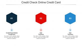 Credit Check Online Credit Card Ppt Powerpoint Presentation Infographic Cpb