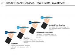 Credit check services real estate investment retail marketing cpb