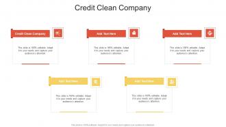 Credit Clean Company In Powerpoint And Google Slides Cpb