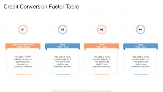 Credit Conversion Factor Table In Powerpoint And Google Slides Cpb