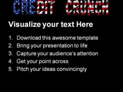 Credit crunch americana powerpoint templates and powerpoint backgrounds 0711