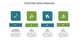 Credit debt option reduction ppt powerpoint presentation styles graphics tutorials cpb