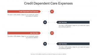 Credit Dependent Care Expenses In Powerpoint And Google Slides Cpb