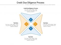 Credit due diligence process ppt powerpoint presentation model designs download cpb