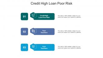 Credit high loan poor risk ppt powerpoint presentation file graphics design cpb