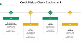 Credit History Check Employment Ppt Powerpoint Presentation Infographics Images Cpb
