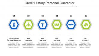 Credit History Personal Guarantor Ppt Powerpoint Presentation Ideas Themes Cpb
